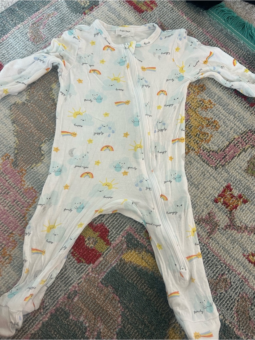 Angel Dear 3-6 month sleeper with rainbows and stars